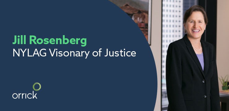 Jill Rosenberg Honored with NYLAG Visionary of Justice Award